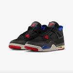 NIKE Men's Air Jordan 4 Retro Black/Fire Red/Royal Blue