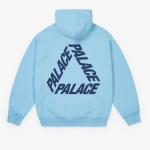 PALACE Men's P-3 Print Hood Skyline Blue