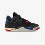NIKE Men's Air Jordan 4 Retro Black/Fire Red/Royal Blue