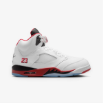 NIKE Air Jordan 5 Retro OG White/Fire Red